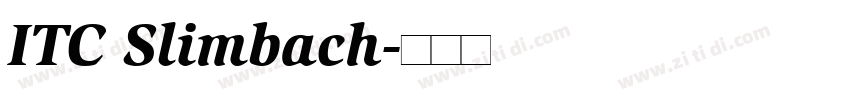 ITC Slimbach字体转换